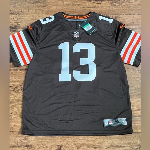 Nike Cleveland Browns Odell Beckham Stitched Jersey Brown size us mens XL & XXL - Picture 1 of 16
